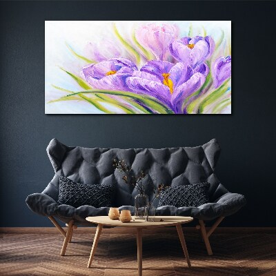Bild auf leinwand Blumenträume in Lilatönen