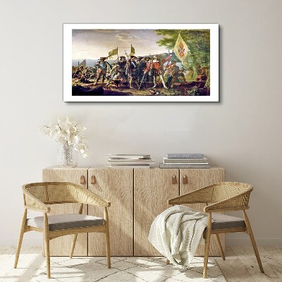 Foto auf leinwand Eroberung der Neuen Welt