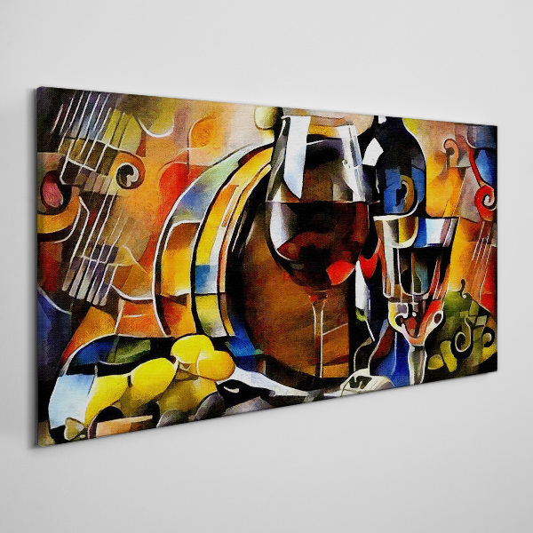 Foto auf leinwand Musikalischer Wein und Farben