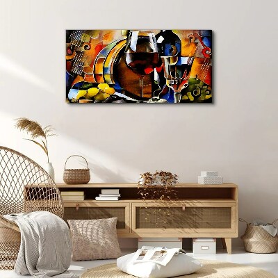 Foto auf leinwand Musikalischer Wein und Farben