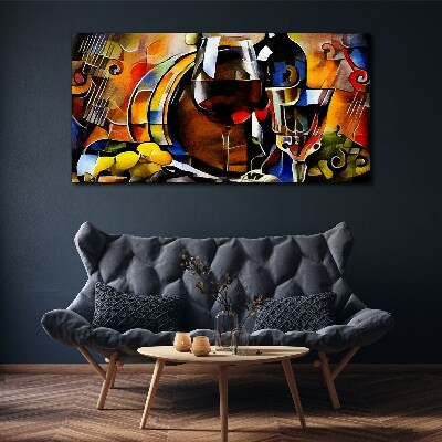 Foto auf leinwand Musikalischer Wein und Farben