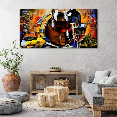 Foto auf leinwand Musikalischer Wein und Farben