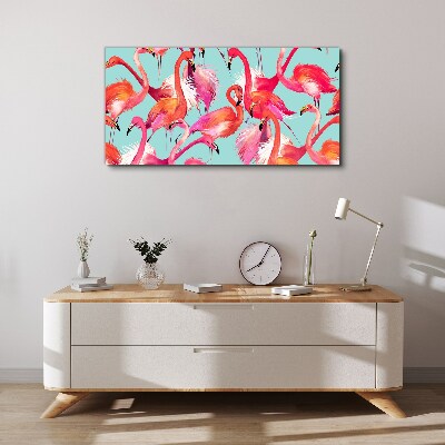 Foto auf leinwand Flamingos