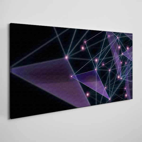 Foto auf leinwand Geometrische Lichtverbindungen