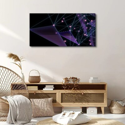 Foto auf leinwand Geometrische Lichtverbindungen