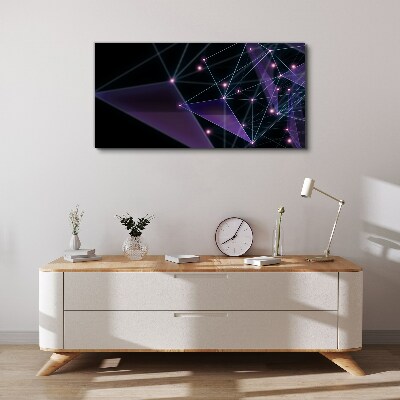 Foto auf leinwand Geometrische Lichtverbindungen