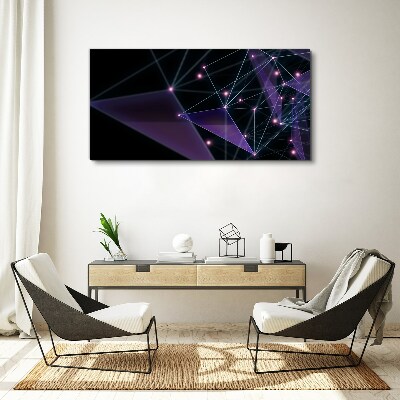 Foto auf leinwand Geometrische Lichtverbindungen