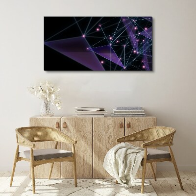 Foto auf leinwand Geometrische Lichtverbindungen