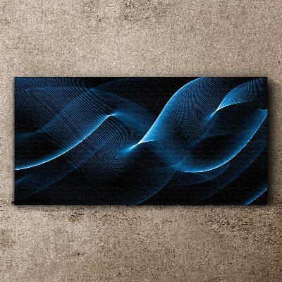 Foto leinwand Blaue Energiewellen