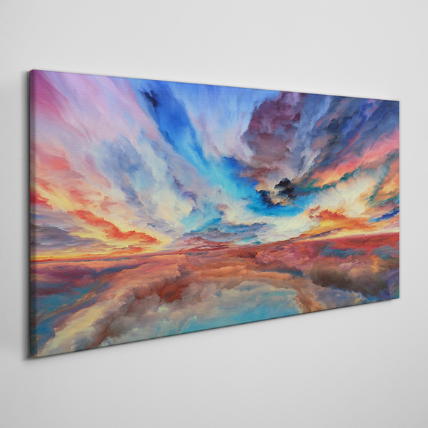 Bild auf leinwand Sonnenuntergang in den Farben des Himmels
