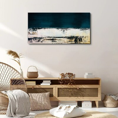 Foto auf leinwand Ein ruhiger Horizont in Blautönen