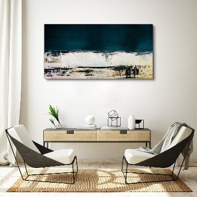 Foto auf leinwand Ein ruhiger Horizont in Blautönen