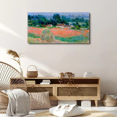 Foto auf leinwand Heuhaufen in Giverny Claude Monet