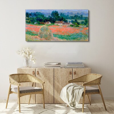 Foto auf leinwand Heuhaufen in Giverny Claude Monet