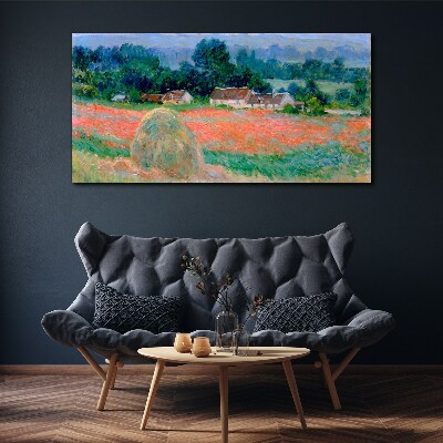Foto auf leinwand Heuhaufen in Giverny Claude Monet