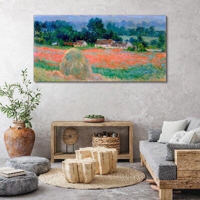 Foto auf leinwand Heuhaufen in Giverny Claude Monet
