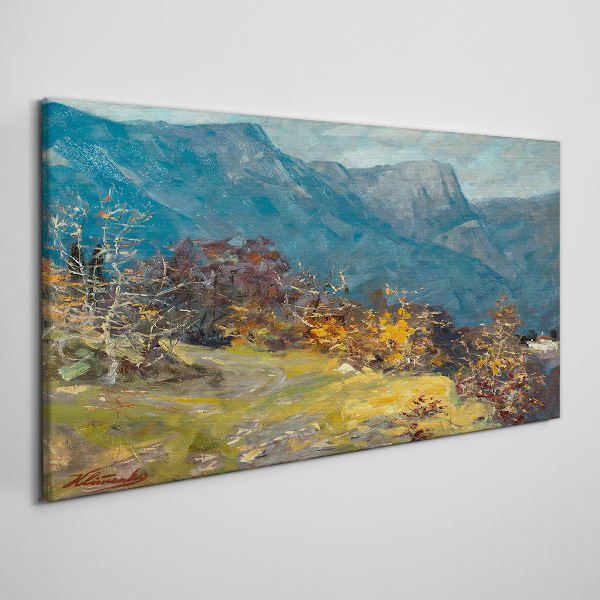 Foto auf leinwand Berglandschaft in herbstlichen Farben