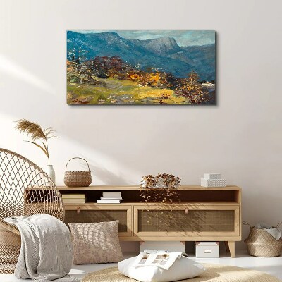 Foto auf leinwand Berglandschaft in herbstlichen Farben