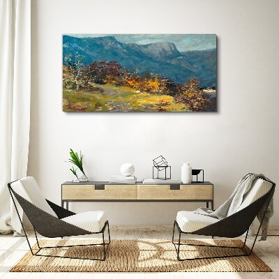 Foto auf leinwand Berglandschaft in herbstlichen Farben