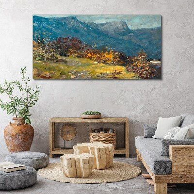 Foto auf leinwand Berglandschaft in herbstlichen Farben