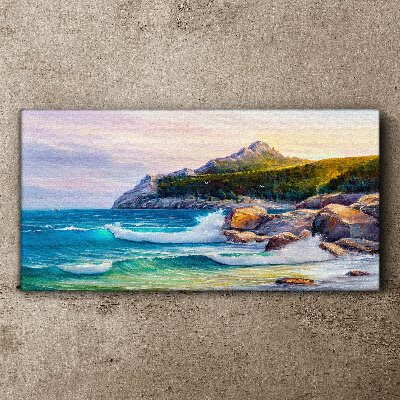 Foto auf leinwand Ruhiges Meer bei Sonnenuntergang