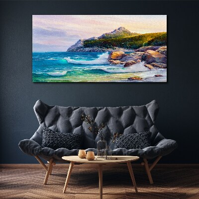 Foto auf leinwand Ruhiges Meer bei Sonnenuntergang