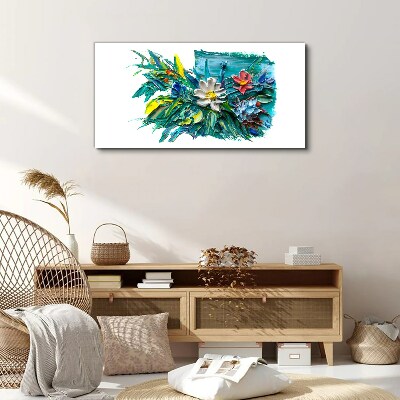 Foto auf leinwand Florale Farbexplosion