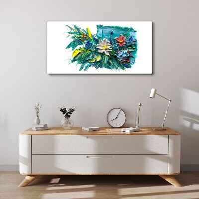 Foto auf leinwand Florale Farbexplosion
