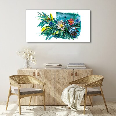 Foto auf leinwand Florale Farbexplosion