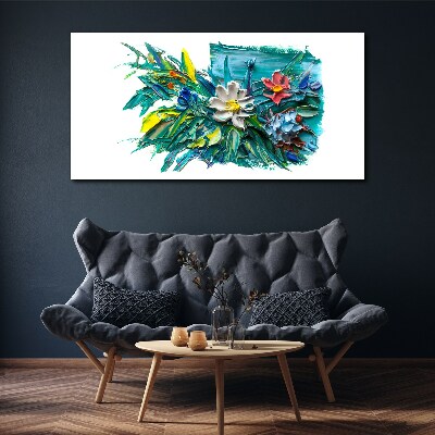 Foto auf leinwand Florale Farbexplosion