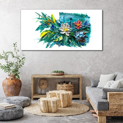 Foto auf leinwand Florale Farbexplosion