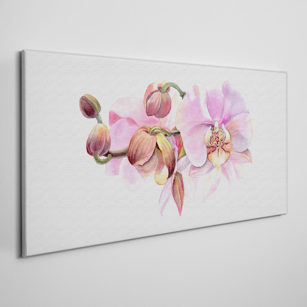 Wandbild Orchidee in Pastelltönen