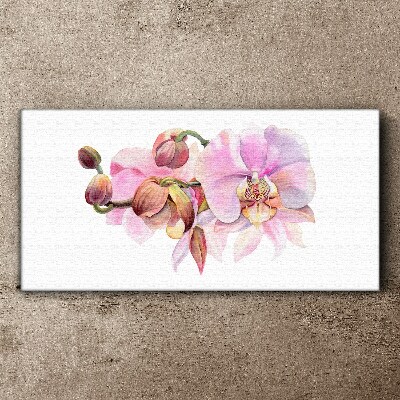 Wandbild Orchidee in Pastelltönen