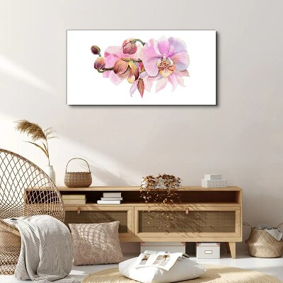Wandbild Orchidee in Pastelltönen