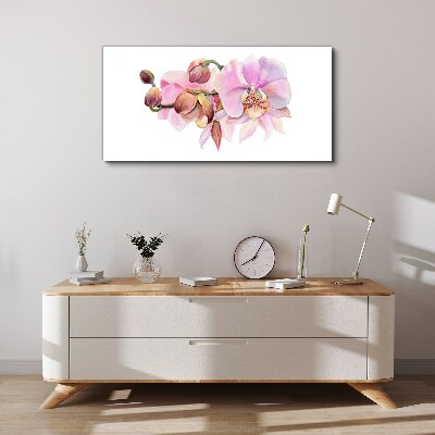 Wandbild Orchidee in Pastelltönen