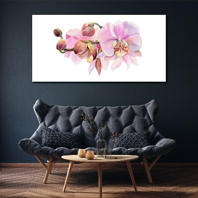 Wandbild Aquarell-Orchideenblume