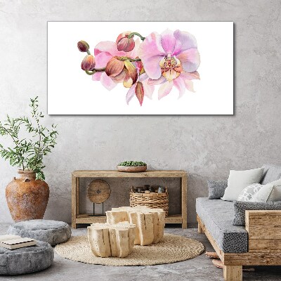 Wandbild Orchidee in Pastelltönen