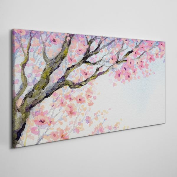 Foto auf leinwand Frühlingsblumenlandschaft