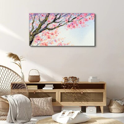 Foto auf leinwand Frühlingsblumenlandschaft