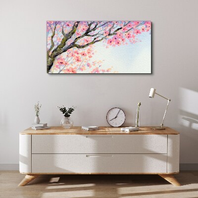 Foto auf leinwand Frühlingsblumenlandschaft