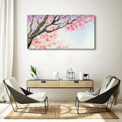 Foto auf leinwand Frühlingsblumenlandschaft