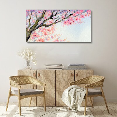 Foto auf leinwand Frühlingsblumenlandschaft