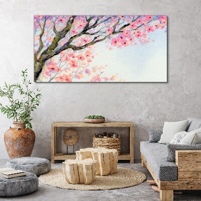 Foto auf leinwand Frühlingsblumenlandschaft