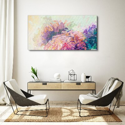 Foto auf leinwand Blumenträume in Pastelltönen