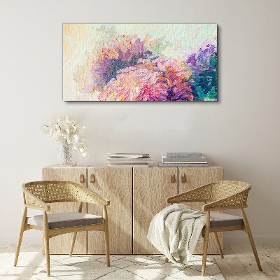 Foto auf leinwand Blumenträume in Pastelltönen