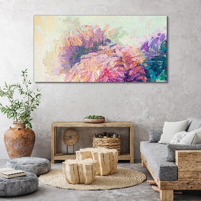 Foto auf leinwand Blumenträume in Pastelltönen