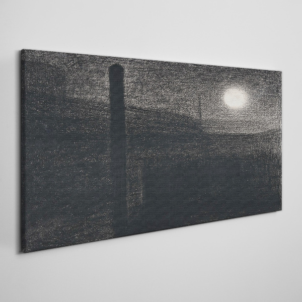 Foto auf leinwand Sonnenuntergang über der Stadt