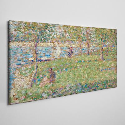 Foto auf leinwand Sommernachmittag am Fluss