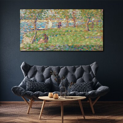 Foto auf leinwand Sommernachmittag am Fluss