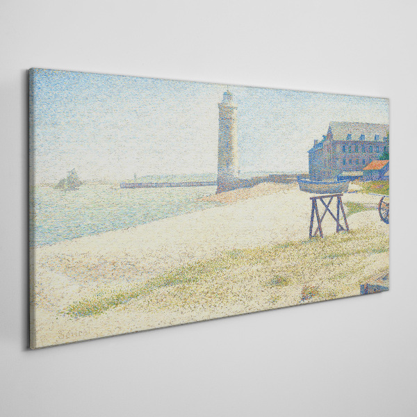 Bild auf leinwand Ein Leuchtturm an der Küste